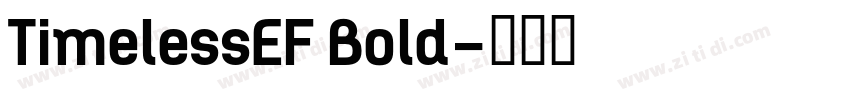 TimelessEF Bold字体转换